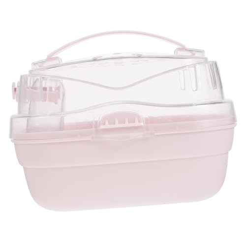FONDOTIN Hamster Tragetasche aus Kunststoff Atmungsaktive Reisebox für Hamster Komfortable Transportbox mit Praktischem Griff für Unterwegs für Kleine Haustiere FONDOTIN Hamster Tragetasche aus Kunststoff Atmungsaktive Reisebox für Hamster Komfortable Transportbox mit Praktischem Griff für Unterwegs für Kleine Haustiere von FONDOTIN