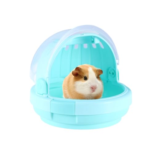 FONDOTIN Hamster Transportkoffer Hundeschneidemaschine Kohlebürste Wiederaufladbar Quietschendes Donut Miniatur Statue Aquarium Hellrosa Hamsterstecker Kohlebürste Kabellos von FONDOTIN