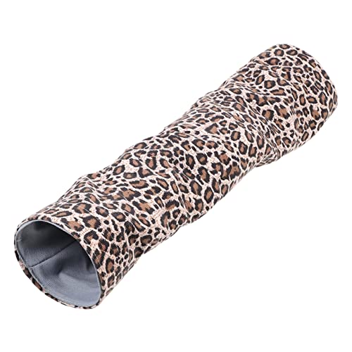 FONDOTIN Hamster Tunnel Hamsterspielzeug automatisch Haustier Pfoten Haustierkäfig Hamster hamsterzubehör Hamstertunnel kleines für Haustiere Segeltuch Leopard von FONDOTIN