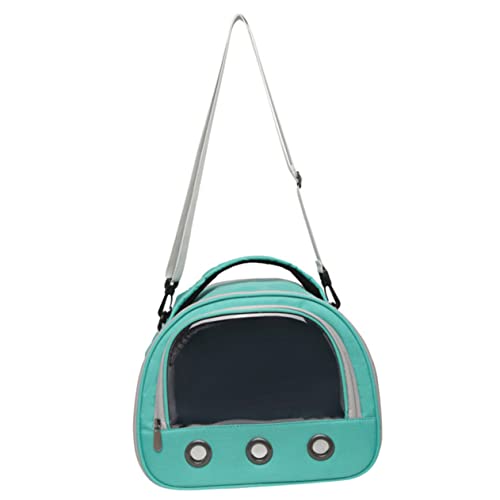 FONDOTIN Hamster aus Tasche Hamsterkäfig belüftete Haustiertasche Heu Hamster transportbox Hamster Reisetasche Handtasche Hamstertasche Meerschweinchenkäfig Oxford Sky-Blue von FONDOTIN