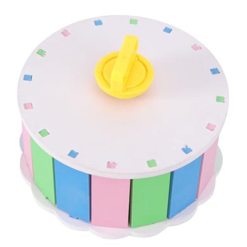 FONDOTIN Hamster leise Laufrad Spielzeugautos Autospielzeug zappeln Hamster hamsterspielzeug Laufrad für Haustierübungen Laufendes für Haustiere Die Tafel Colorful von FONDOTIN