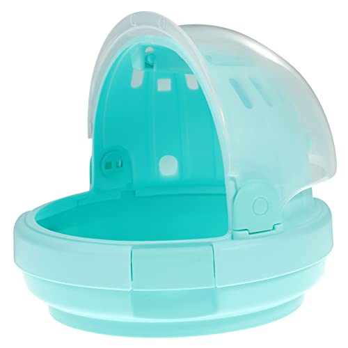 FONDOTIN Hamsterkäfig zum mitnehmen Katzentransporter Käfighamster Träger Nagetier Hamster transportbox Hamster-Transporttruhe Hamstertragehalter Handlicher Hamsterkäfig Plastik Light Green von FONDOTIN