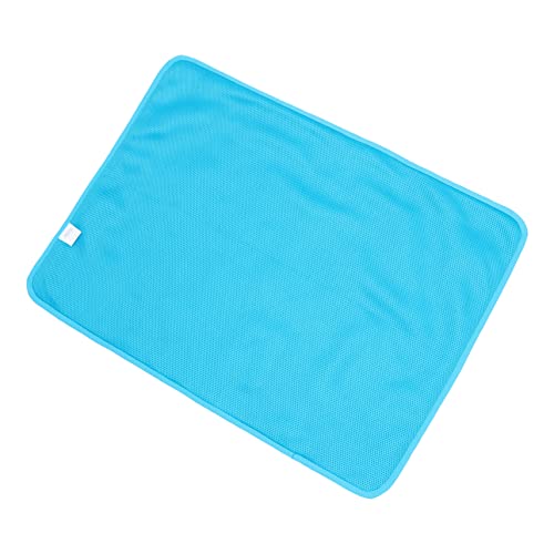 FONDOTIN Haustier Cool Pad Haustiere Hund Kühlmatte Seidenmatten Matten Hund Bett Haustier Kühlheizung Häusermatte Kühlmatte Hundekühlung Decke Outdoor Blaues Tuch von FONDOTIN