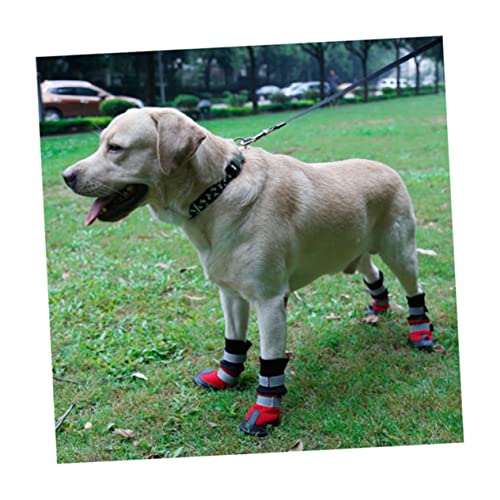 FONDOTIN Schuhbodenschutz Hund Kurze Stiefel Warme Stiefel für Haustiere Pfotenstiefel für Hunde Hundestiefel hundeschuhe Schuhe für Hunde Haustierschuhe Golden Retriever Sohlen Hund Katze von FONDOTIN