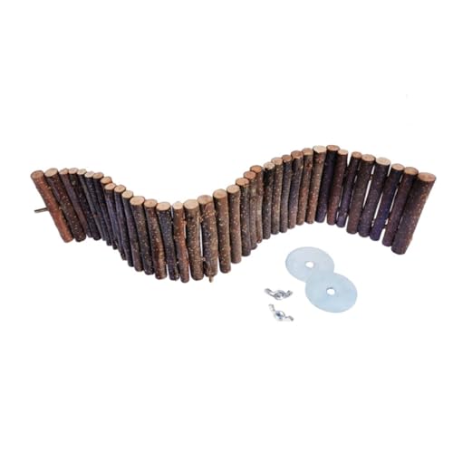 FONDOTIN Holz-kletterleiter Für Kleintiere Hängende Brücke Aus Apfelholz Spielzeug Für Hamster Und Kleine Haustiere Kauartikel Und Spielplatz Für Nager FONDOTIN Holz-kletterleiter Für Kleintiere Hängende Brücke Aus Apfelholz Spielzeug Für Hamster Und Kleine Haustiere Kauartikel Und Spielplatz Für Nager von FONDOTIN