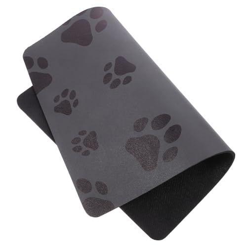 FONDOTIN Robuste Futtermatte für Hunde und Katzen Größe 40 x 30 cm PU-Kieselgur-Material rutschfest wasserdicht Tischset für Haustiere schnelltrocknende Essmatten von FONDOTIN