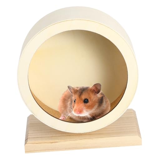 FONDOTIN Haustier Übungsspielzeug Geräuschloses Hamsterrad Haustiernagel Hunderatten Hamster Haustierspielzeug Welpen Meerschweinchenrad Großes Übungsrad Hamsterkäfig von FONDOTIN