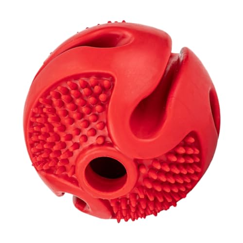 FONDOTIN Haustier Undichter Ball Hunde Welpen Kauspielzeug Beißspielzeug Kauspielzeug Für Hunde Pet Slow Feeder Treat Ball Hund Zähne Reinigen Hundefutter Essen Füttern Gummi Snack von FONDOTIN