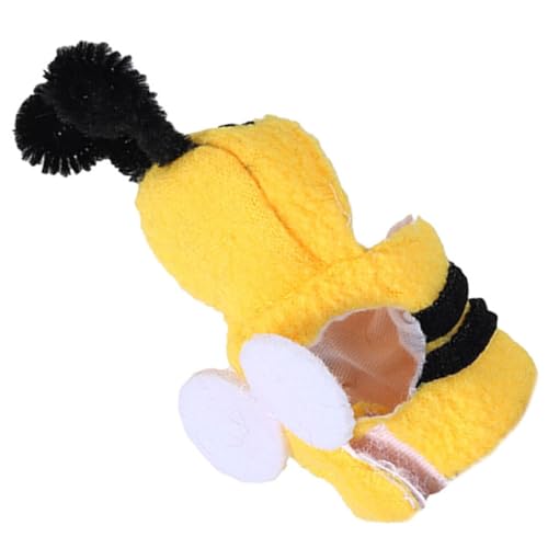 FONDOTIN Haustier-Vogel-Kleidung Haustierkleidung Wiederverwendbare Papageienkleidung Vogelzubehör Für Käfige Haustier Biene Kostüm Vogel-Hoodie Cosplay-Kleidung Für Haustiere Yellow Tuch von FONDOTIN