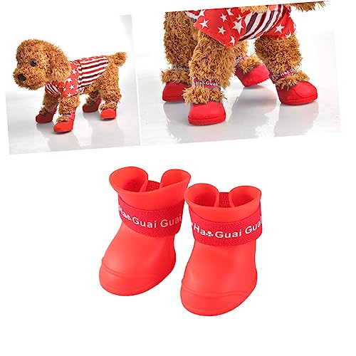 FONDOTIN Modestiefel Hundeschuhe rutschfest Stiefel Schneestiefel von FONDOTIN