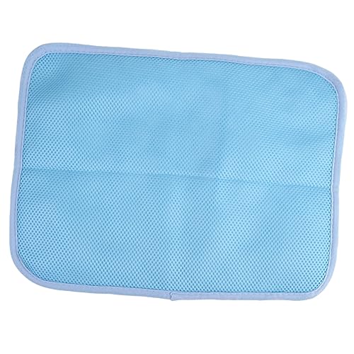 FONDOTIN Hund Coole Matte Kühlmatte Für Hundebett Hunde Wassermatte Hundedecke Haustierhütte Haustierkühlung Quadratisches Katzenbett Welpe Kühlweste Für Haustiere Zwinger Bausatz Sky-Blue von FONDOTIN