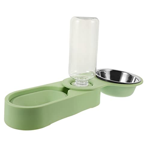 FONDOTIN Hundenapf Und Katzenfutterspender Set Automatischer Futter Und Wasserspender Für Haustiere Große Schüssel Für Kisten Ideal Für Katzen Und Hunde Inklusive Aqua Matte von FONDOTIN