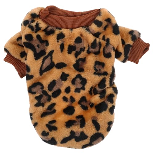 FONDOTIN Hundepullover Winterjacke Katze aus für Warmes Winter Verschleißfeste Hundejacke Welpenweste Welpen den für Weichem Korallenfleece Haustierkleidung Haushund Pullover Hunde von FONDOTIN