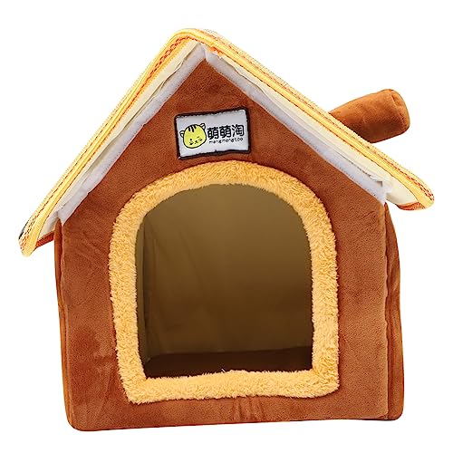 FONDOTIN Hundesofa Katzenhöhle Abnehmbares Nest Katzennest Schlafbett Für Katzen Haustier Hundebett Haustierzubehör Kleine Hundehütte Waschbar Das Bett von FONDOTIN