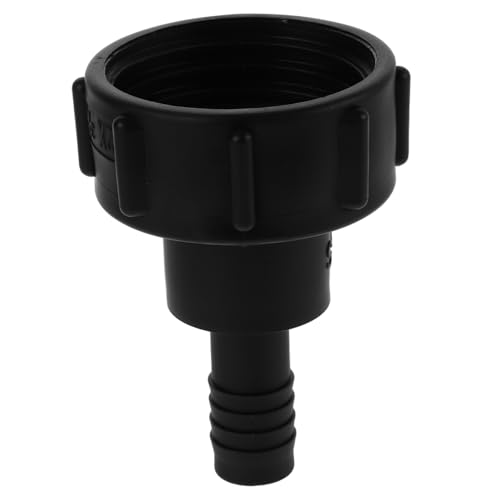 FONDOTIN IBC-wassertankanschluss Wasserhahn Auf Schlauchadapter Diffusor Schlauch Zum Hahnanschluss Fix Abfluss Ventil Aquarium Mit Luftpumpe Luftschlauch Poolpumpe Bausatz Black Plastik von FONDOTIN