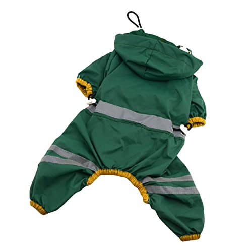 FONDOTIN Regenponcho Für Hunde Hunderegenmäntel Für Große Hunde Kaninchen Ruhematte Reflektierender Kapuzenpullover Regenjacke Für Welpen Xs Kleiner Hund Regenmantel Hündchen Haustier von FONDOTIN