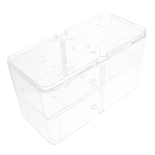 FONDOTIN Kasten Betta-Box Fischbecken an der Wand montiert Fischnetz-Aquarium Kiste Fischzuchtbox Isolationsbox für Fische Inkubator für Fischtankbrütereien Brutinkubatoren für Aquarien Abs von FONDOTIN