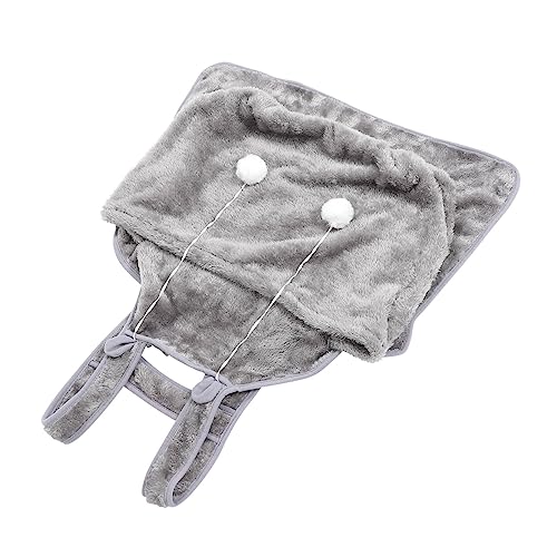 FONDOTIN Katzen Tasche cat Apron Katzen Tragetasche Katzen Schlafsack catbag Transportbox für Haustiere Katzentransporter Korallenvlies mit Katzentasche strapazierfähiger Katzenhalter Grey von FONDOTIN