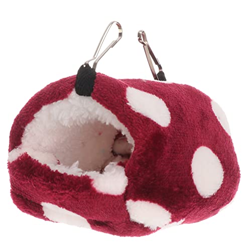 FONDOTIN Warmer Fleecekäfig Igel Hängematte haustierbett flauschig Flauschiges Haustierbett schaukel Hamster Tierhütte tierische Hommock Winter Zubehör Eichhörnchen Käfig Meerschweinchen von FONDOTIN