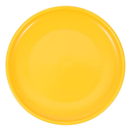 FONDOTIN Katzenschüssel aus Keramik Flacher Katzennapf Aufbewahrung von Tiernahrung Wurf pet Supplies pet Bowl Flache Schale für Kätzchen Aufbewahrungsschale für Katzenfutter Yellow von FONDOTIN