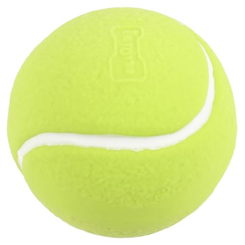 FONDOTIN Hochwertiger Kauspielzeug Ball Für Kleine Hunde Quietschespielzeug Für Welpen Robustes Hundespielzeug Zur Zahnpflege Ideal Zum Und Kauen Tennisball Design von FONDOTIN