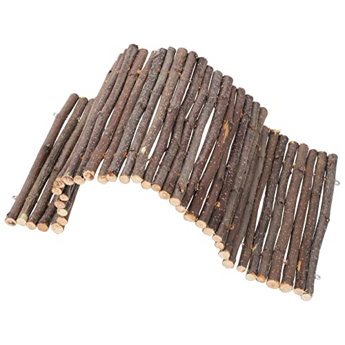 FONDOTIN Lustige Chinchilla-röhre Versteckbrücke Aus Holz Für Kleintiere FONDOTIN Lustige Chinchilla-röhre Versteckbrücke Aus Holz Für Kleintiere von FONDOTIN