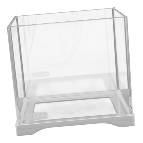 FONDOTIN Kleines Transparentes Fischglas Ideales Desktop Aquarium Für Wasserpflanzen Und Fische Multifunktionales Landschaftsbaubecken Für Zuhause Oder Büro Volumen von FONDOTIN