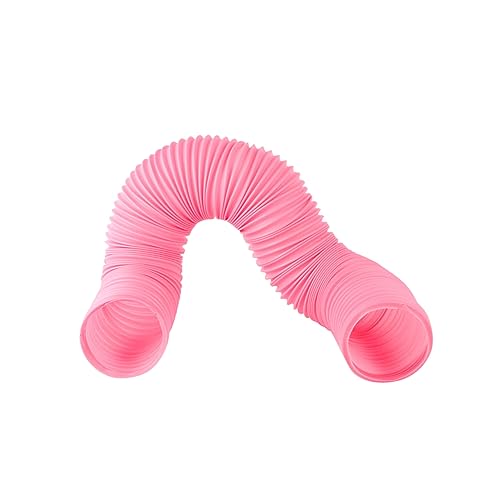 FONDOTIN Kreativer Hamster Tunnel Lustiger Hamster Tunnel Tube Für Haustiere Indoor Verwendung Durchmesser 1 Meter änge Pink Ideales Für Kleine Nager von FONDOTIN