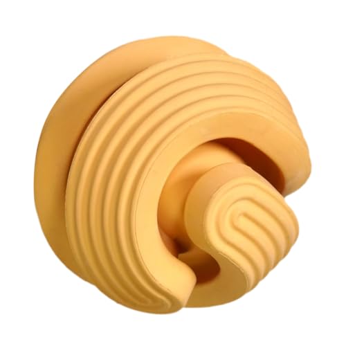 FONDOTIN Kugel fehlt Interactive Dog Toys hundeintelligenz Bälle für Hunde Großes Kauspielzeug für Hunde Auslaufspielzeug für Haustierfutter Futterspender für Welpen Gummi Orange von FONDOTIN