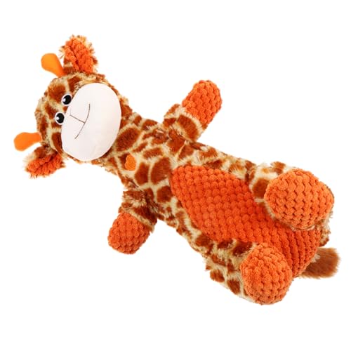 FONDOTIN Dog Chew Toy Kuscheltier Kuscheliges Giraffen Mit Quietscher Interaktives Kauspielzeug Für Kleine Üsch Tierchen Für Welpen Ideal Zähneputzen Und von FONDOTIN