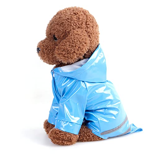 FONDOTIN Regenjacke Für Haustiere Kleiner Hund Regenmantel Hunderegenmäntel Für Kleine Hunde Hunderegenmantel Hunderegenmäntel Für Mittelgroße Hunde Regenjacke Für Welpen Poncho Der Hund von FONDOTIN