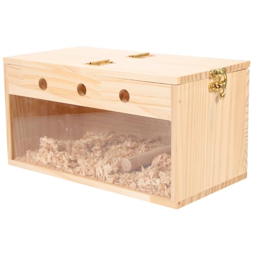 FONDOTIN Vögel Zucht Box Sittich Nest Holz Papagei Nistkasten Vogel Spielzeug Für Conures Nistkasten von FONDOTIN