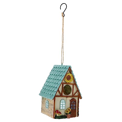 FONDOTIN Papageiennest Praktisches Haustier-Vogel-schlafnest Vogelhaus Modern Vogelfutterhäuschen Blumen Vogelfutterhaus Vogelhäuser Zum Bemalen Holzblumen Zum Bemalen Bird House von FONDOTIN