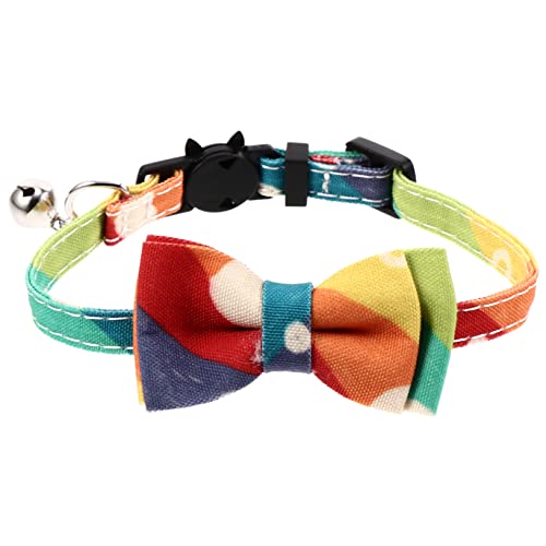 FONDOTIN Pet Bowtie Collar Pet Bell Necklace Einstellbar Kätzchenkragen Für Partyfestival von FONDOTIN