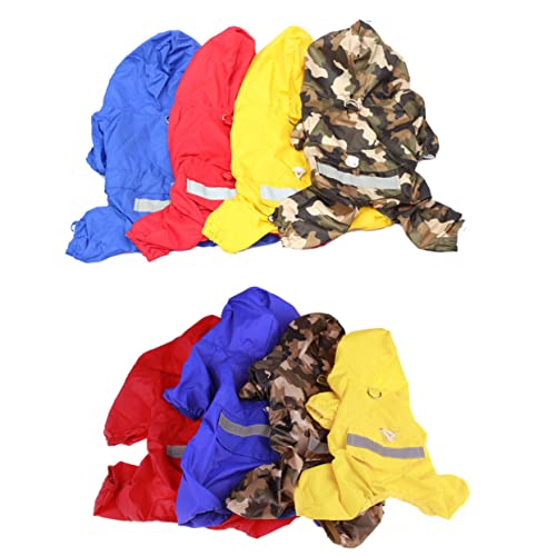 FONDOTIN Mantel Regenmantel Schneeanzug schneefester Regenmantel Hunderegenmantel Kleidung Regenjacke wimperntusche Regenmantel für Haustiere Hunde-Regen-Hoodie Schneeschutz Kleiner Hund von FONDOTIN