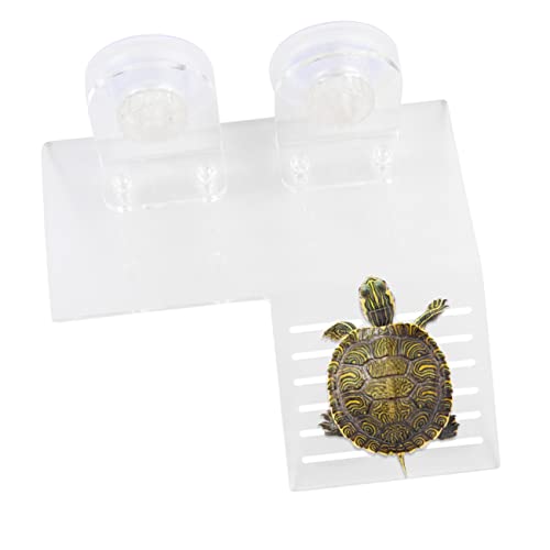 FONDOTIN Schildkrötendock Schildkrötenfutter Fische Schildkrötenlampe Aquarium Wurzeltabletten Aquarien Schildkrötenplattform Schwimmender Schildkrötensteg Schildkröten Sonnenplattform von FONDOTIN