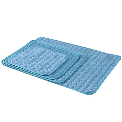 FONDOTIN Sommer Kühlmatte Zwinger Produkte Welpe Coole Matten Für Hunde PIPI-Pads Für Hunde Kühlmatte Für Hunde Kühlende Hundematte Hundehütte Kühlendes Hundebett Züchten Sky-Blue von FONDOTIN