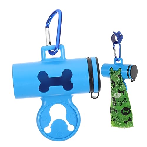 FONDOTIN Spender für Haustiere Tasche Beutel Haustierbedarf für Hunde Hundesachen Hunde-Leckerli Hundezubehör Hundespielzeug Hündchen Leckereien Dog Poop Bag Holder Outdoor-Zubehör pp Blue von FONDOTIN