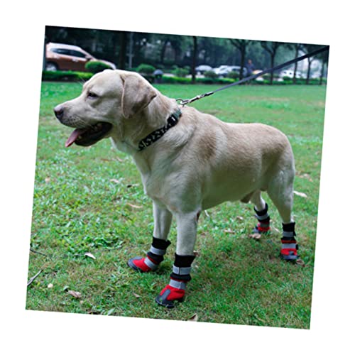 FONDOTIN hundeschuhe Outdoor-Schuhe für Haustiere im Winter Haustierschuhe Stiefel für Hunde Schneestiefel Welpe Schuhe für Hunde Hundestiefel Samojede Schutz Kurze Stiefel Hündchen von FONDOTIN