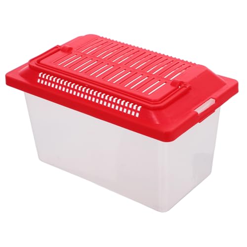 FONDOTIN Tragbarer Aquarienbehälter für Haustiere Transparente Transportbox für Schildkröten Hamster und Kleine Reptilien aus Strapazierfähigem PP Material Zufällige Farben FONDOTIN Tragbarer Aquarienbehälter für Haustiere Transparente Transportbox für Schildkröten Hamster und Kleine Reptilien aus Strapazierfähigem PP Material Zufällige Farben von FONDOTIN