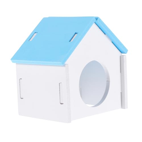 FONDOTIN Versteck für kleine Tiere Nest Chinchilla-Höhle Verstecke Cool weicher Rattenkäfig kleintierhaus kleintierspielzeug Haustier-Hamster- Hamster Schlafhaus PVC Blue von FONDOTIN