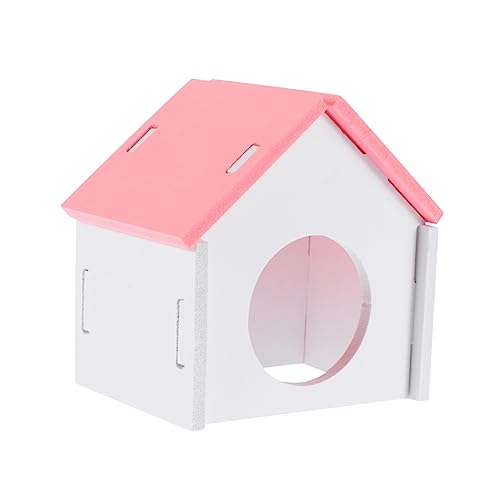 FONDOTIN Versteck für kleine Tiere Rennmaus Hängematten Hirse Hamster-Hängematte tierische bescherung nagerhaus haustierbedarf Schlafnest für Hamster Haustier PVC Rosa von FONDOTIN