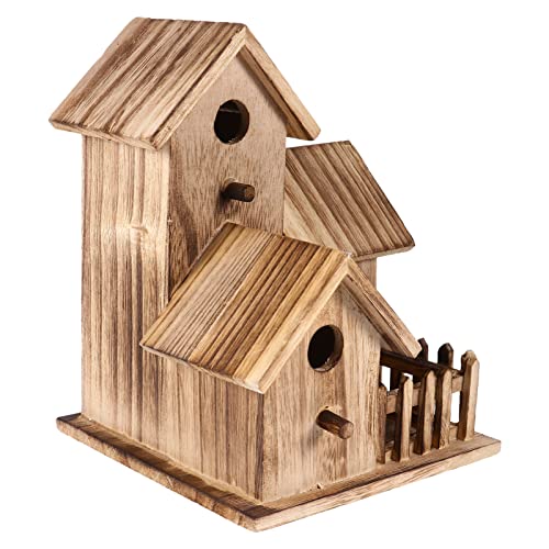 FONDOTIN Vogelhaus Kreatives Nistkästen Set Für Den Garten Handgefertigter Vogel Unterschlupf Für Balkon Und Garten DIY Vogelhaus Bausatz Aus Massivem Ideal Für Kleine von FONDOTIN