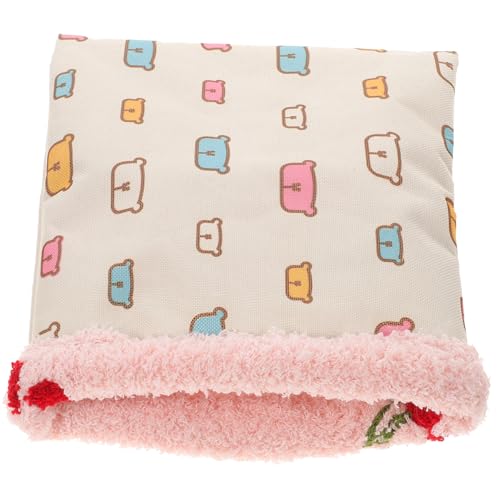 FONDOTIN Warmer Schlafsack Für Haustiere Schlafsack Für Kaninchen Hamster Und Kleine Tiere Wickeldecke Zufälliger Farbe Gemütliche Schlafmatte Für Kleine Haustiernester von FONDOTIN