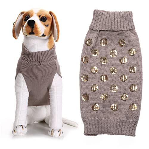 FONDOTIN Pullover Hund Gemütliche Outfit Haustier Kleidung Warme Welpen Weste von FONDOTIN