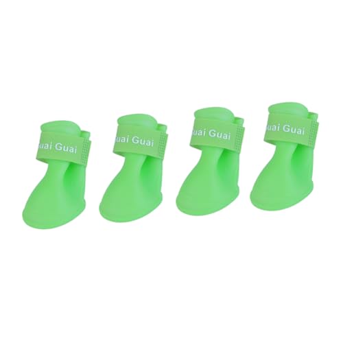 FONDOTIN Schneeschuhe für Hunde Hundestiefel für kleine Hunde Regenschuhe aus Gummi Hunde Stiefel hundeschuhe Gummi-Regenschuhe für Hunde Regenstiefel für Haustiere Vier Jahreszeiten Stock von FONDOTIN