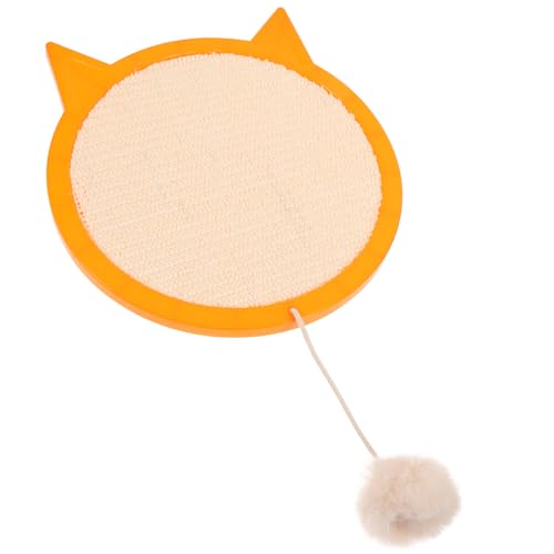 FONDOTIN kratzbaum für Katzen Katze Zauberstab Katzenaktivitätsspielzeug Katzenspielzeug Liner sisal dartscheibe Suction Cup Kratzunterlage für Katzenböden Schleifklauenkissen hölzern Khaki von FONDOTIN