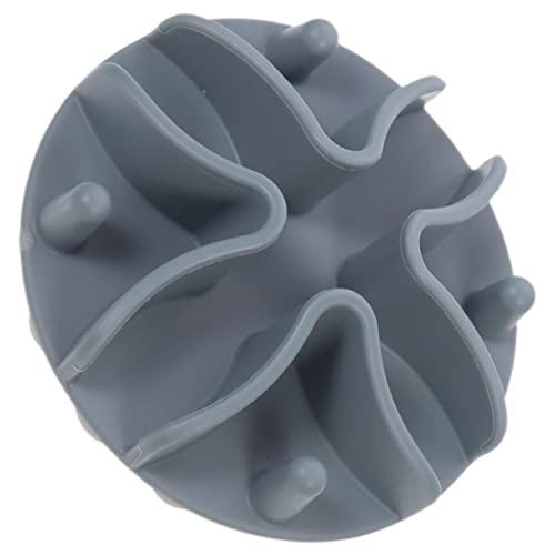 FONDOTIN langsamer Zubringer Hundenapf mittel Hundenäpfe Matte für Hunde Hundefutter Welpe pet Supplies pet Bowl Verschleißfester Hundenapf schöner Katzennapf Kieselgel Light Grey von FONDOTIN