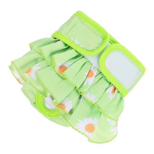 FONDOTIN physiologische Hosen für Haustiere Leckerlibeutel für Hunde Hundespielzeug Windeln hundewindel waschbar Dog Diapers Haustierbedarf Haustierhosen Baumwolle Light Green von FONDOTIN