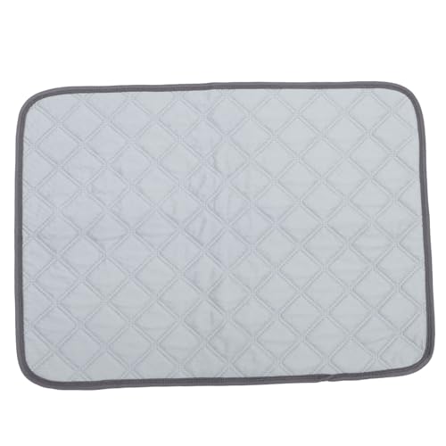 FONDOTIN wasserdichte Matte für Haustiere Liner Schließfach Hundespielzeug Welpe Ratte Hamster Bettwäsche Meerschweinchen Bettwäsche Hamster-Urin-Pad Hasenbettwäsche Polyester Light Grey von FONDOTIN